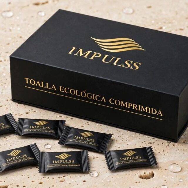 Caja regalo con toallitas comprimidas